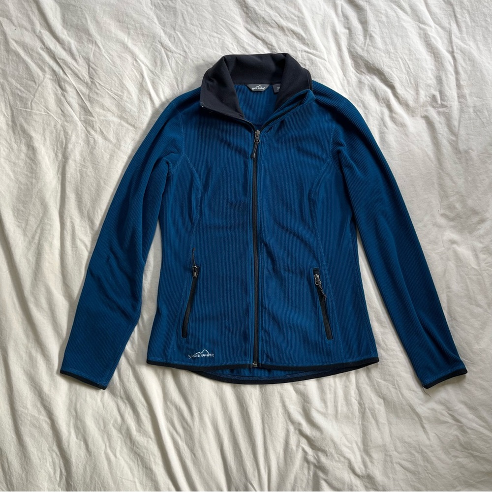 Women’s Eddie‎ Bauer Dash Blue Full-Zip Fleece Jacket